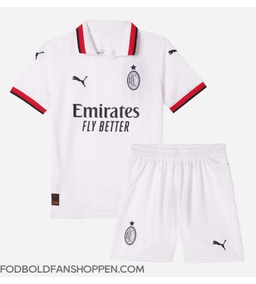 AC Milan Tammy Abraham #90 Udebanetrøje Børn 2024-25 Kortærmet (+ Korte bukser)